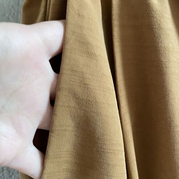 Free People Nothin to Say Pleated Pant Womens Small Gold Brown Wide  Lagenlook - Picture 8 of 16